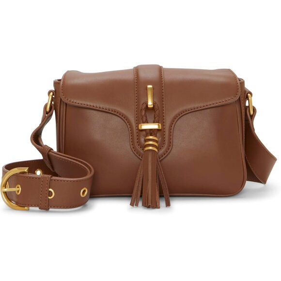 Danish Brown Maecy Crossbody Bag Leather Womens Fall...